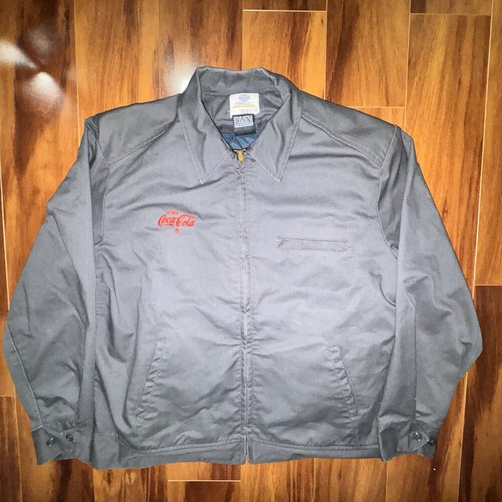 Vintage Coca Cola 3M Thinsulate Work Jacket USA Removable Liner Large